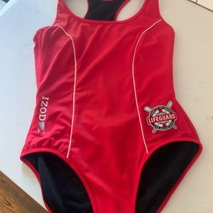 Authentic Los Angeles County Lifeguard Bathing Suit. Size 10.